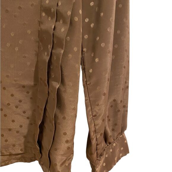 La Chine Classic Brown Vintage Long Sleeve Blouse Sz 6 - Picture 5 of 12